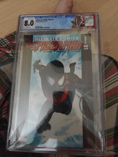 Ultimate Comics Nuovo Spider-Man #1 CGC 8.0 2011 Miles Morales Etichetta Personalizzata