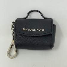 Michael Kors Mini Bag Charm Key Fob Keychain Black