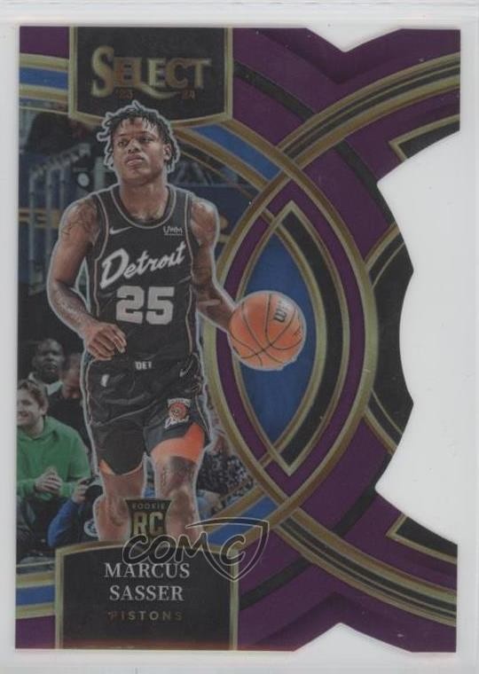 2023 Select Premier Level Purple Prizm Die-Cut 4/99 Marcus Sasser Rookie RC 0iy4