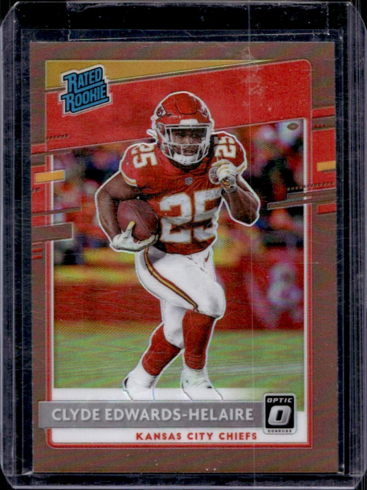 2020 Donruss Optic Clyde Edwards-Helaire Bronze Prizm RC #171 Chiefs