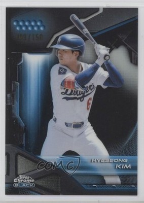 2026 Topps Chrome Black Blue Refractor 99/150 Hyeseong Kim #138 1u7g