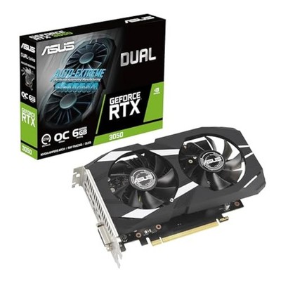 ASUS Dual NVIDIA Geforce RTX 3050 6GB OC Edition Gaming Graphics Card-pc