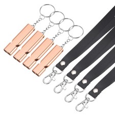 Emergency Whistle, 4 Pcs  Rose Gold/Pink - Fitting for Outdoor Camping/Hiking 