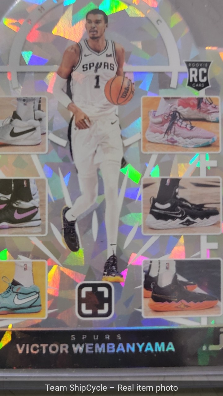 2023 Panini Photogenic Shoe Game Ice 2 Victor Wembanyama RC Rookie G2U view 5