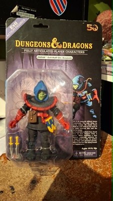 NIB NECA Dungeons & Dragons Zarak Evil Half-Orc Assassin Figure 50th Anniversary