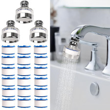 Dexspoeny 3 Pcs of Sink Water Filter and 18 Filter Elements Set, Sink Faucet Fil