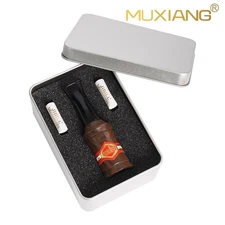 MUXIANG Wooden Cigar Tips Holder Cigar Mouthpiece 48-52 Ring 2pcs 8mm Filters