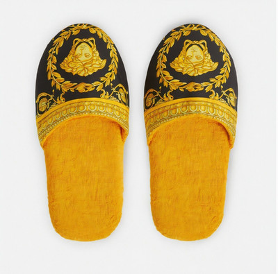  Versace I Heart Baroque Slippers Size Large New With Tags
