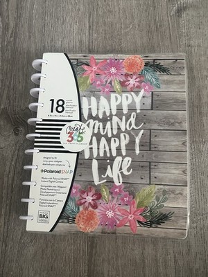 Me & My BIG ideas Create 365 The Big Happy Planner Happy Mind Happy Life 2017-18