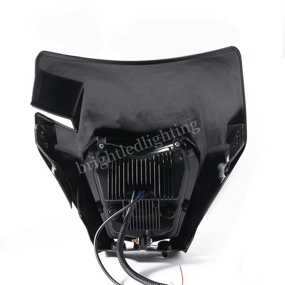 Faro LED negro para moto de cross KTM EXC XC MXC 250 450 520 525 530 Foto 3 de 4