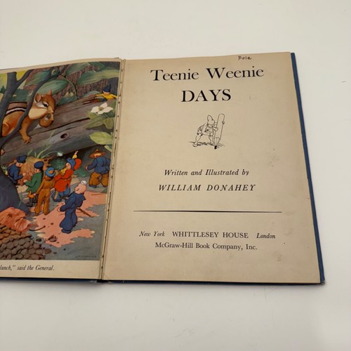 Vintage 1944 Teenie Weenie Days Book by William Donahey 4th Printing Illustrated - Picture 13 of 18