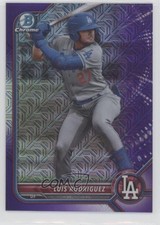 2022 Bowman Chrome Prospects Mega Box Purple Mojo Refractor Luis Rodriguez 0z2o