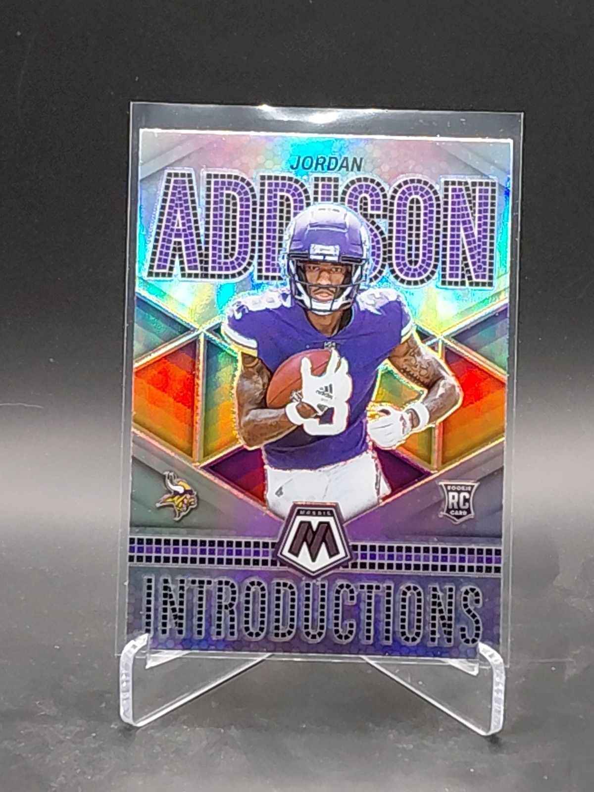 2023 Panini Mosaic - Introductions Jordan Addison #I-9 Silver Prizm (RC)