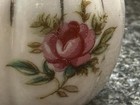 Vintage Salt And Pepper Chalet Ceramic Vase Shape With Rose Painting Japan — photo 8