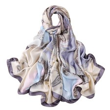 Silk Scarf Mulberry Silk Fashion Scarves Long Lightweight Shawl Wrap Head Neck
