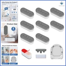 Universal Toilet Seat Bumpers 8 PCS Bidet Rubber Pads Strong Adhesion