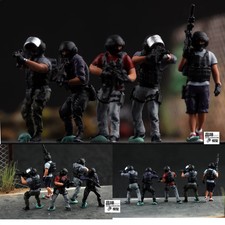 Homemade 1/72 German Border Police Counter Terrorism Finished Colored Model NEW