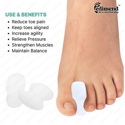 Bunion Relief Silikon Gel Zehenabscheider - große Zehenglätter - Fußpflege - UK