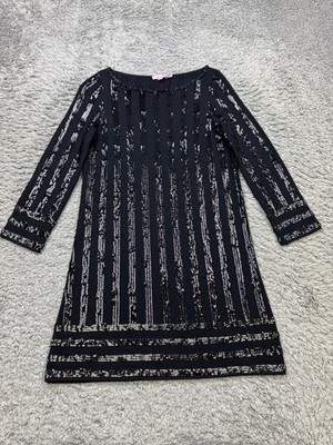 Calypso St Barth Sweater Women XS Wool Blend Sequin Striped Whimsigoth Dress Y2K