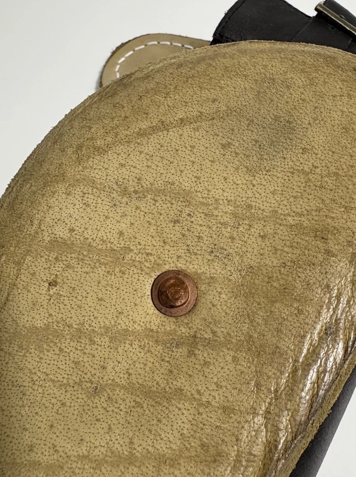 Zapatos de puesta a tierra Earthing Harmony para mujer zuecos cuero negro toboganes talla 37 usados en excelente estado Foto 3 de 4