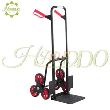 Stair Climbing Hand Truck 440lb, Heavy Duty Dolly Cart for Stairs &6" TPR Wheels