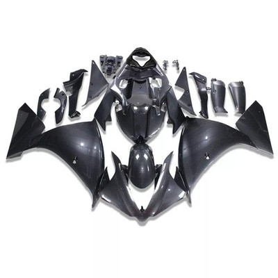 US Stock Black Carbon Fiber Pianted Fairing Fit for 2012 2013 2014 Yamaha YZF R1