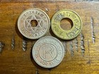 🎰 3 Vintage 1920's/1960’s slot/pinball/gaming machine tokens (Chicago, IL) — photo 1