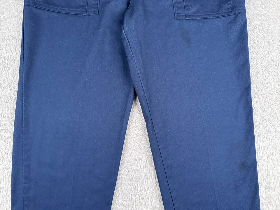 VINTAGE Boy Scout Pants Boys 8 Blue Cargo Cub Cotton Twill Elastic Waist 26x26 - Image 3 of 4