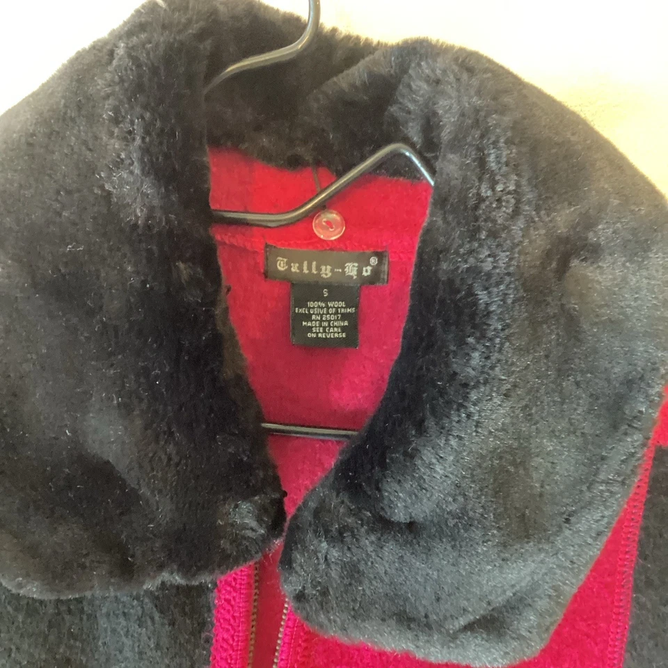 Chaleco a Cuadros de Lana Tally Ho De Colección Talla Pequeña Preppy Grunge Dark Academia Piel Sintética Foto 4 de 4