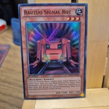 Yu-Gi-Oh Bauzug Signal Rot Super Rare 1.Auflage DRLG-DE038