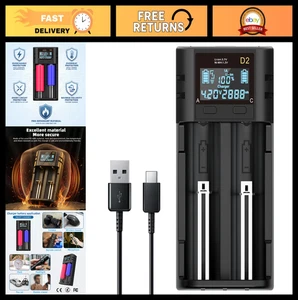 Intelligent universel 18650 Chargeur de batterie avec LCD Affichage pour 14500 18500 20700 AA