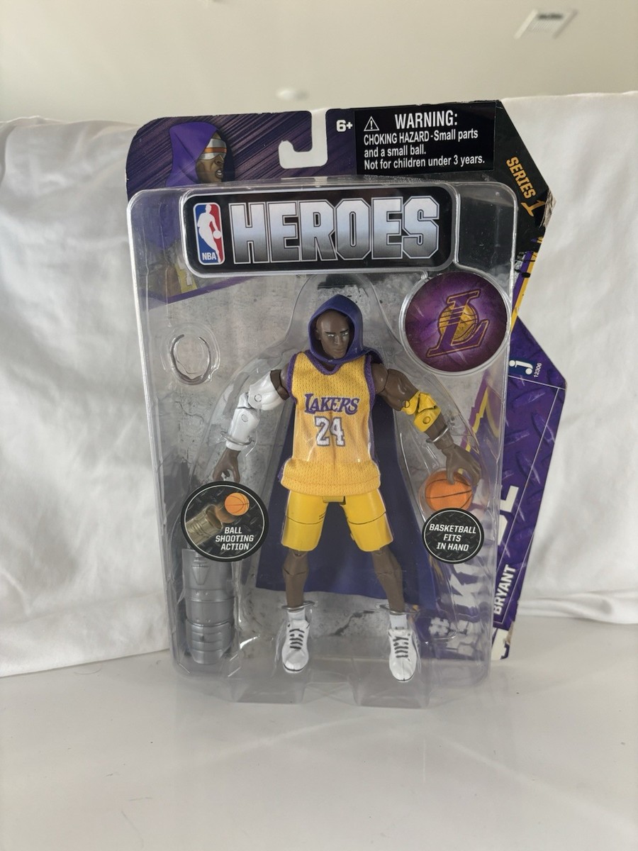NBA Heroes Kobe Bryant LA Lakers Action Figure NBA Series Yellow