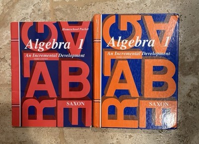 Saxon Algebra 1: An Incremental Development 3rd Ed Homeschool Packet 2 Books