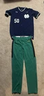 USED TEAM ISSUED GAME WORN NOTRE DAME BASEBALL UNDER ARMOUR JERSEY & PANTS
