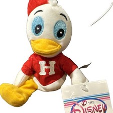 Disney Store Huey 7 Inch Mini Bean Bag Plush Toy Duck with Tags