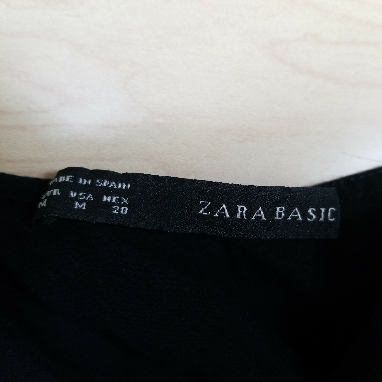 Zara Basic Tops Womens Medium Solid Color Black V… - image 8