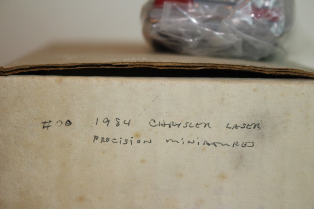 Precision Miniatures 1984 Chrysler Laser Coupe, White Metal Boxed
