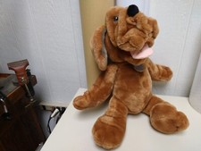 WRINKLES PUPPET GANZBROS BROWN DOG STUFFED ANIMAL 06/01/24. C.