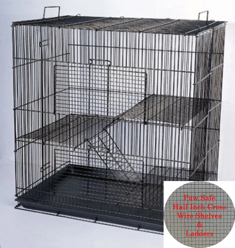 Chinchilla Guinea Pig Rat Animal Hamster Cage With Cross Shelves