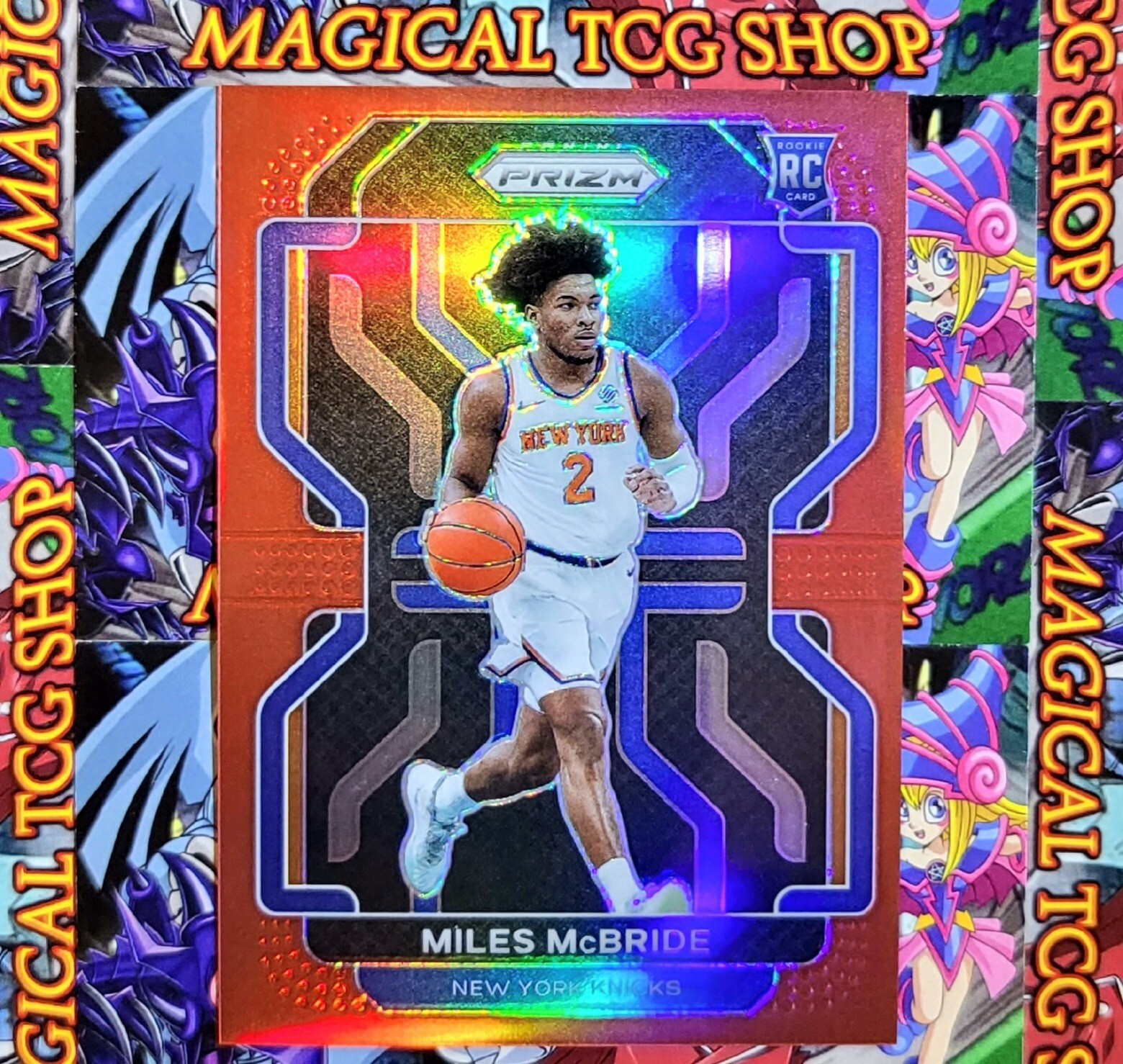 2021-22 Panini Prizm Miles McBride Red Prizm Rookie SP /299 Knicks Numbered NM