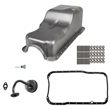 CJ Classics Front Sump Oil Pan Kit Bare Steel W/Stud Kit 351W Mustang 1969-1973