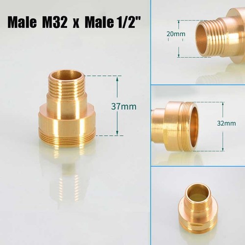 Faucet Metal Adaptor Aerator Connector Fitting Connector 20 22 24mm Male /Female - Picture 20 of 20