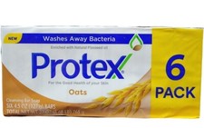 1 PK of 6 bars 3.7oz New PROTEX OATS ANTIBACTERIAL SOAP BAR JABON PROTEX AVENA