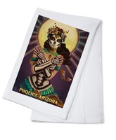 Phoenix Az Day Of The Dead Crossbones - Lp Artwork (100% Cotton Towel Absorbent) Phoenix Az Day Of The Dead Crossbones - Lp Artwork (100% Cotton Towel Absorbent)