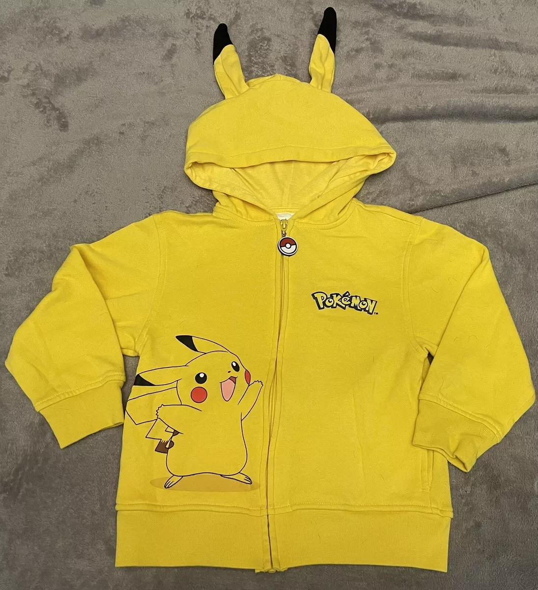 Kids' Pokemon Pikachu Costume Hoodie - Yellow XS