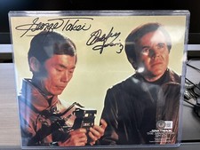 Star Trek Walter Koenig & George Takei Hand Signed Autographed 10x8 Beckett COA