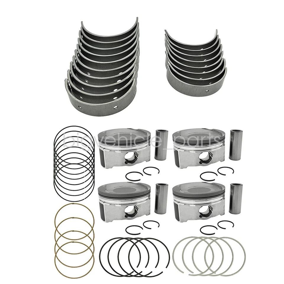 Pistons Main Rod Bearings Fit 07-13 Toyota Camry RAV4 Scion tC Lexus 2AZFE Foto 2 de 4