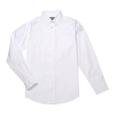 Boys 4-20 Chaps School Uniform Oxford White Button-Down Shirt: size 4
