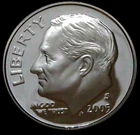 2005-S 10C Roosevelt Dime GDC Proof 90% Silver 22ooc1213-3