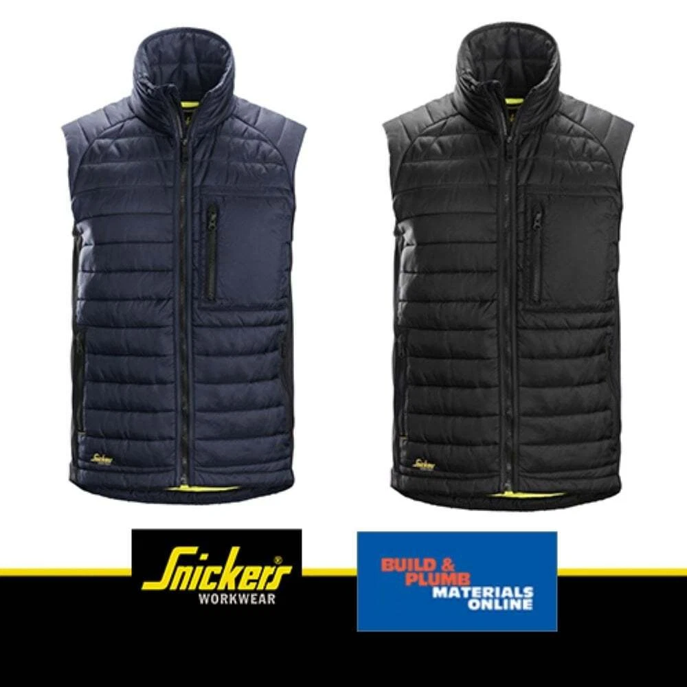 Snickers 4512 Allroundwork 37.5 Insulator Vest Gilet Bodywarmer Black Navy
